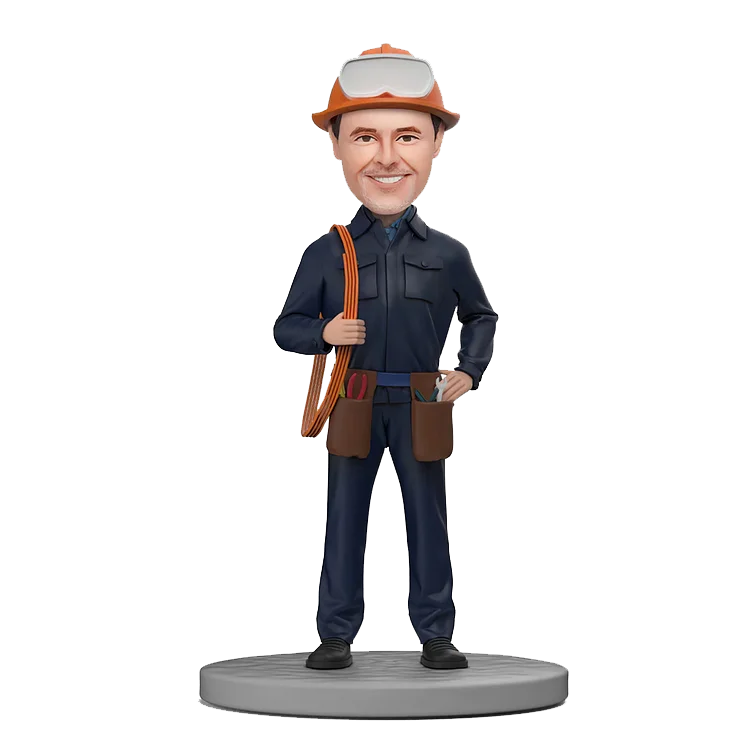 Personalized astronaut bobble head doll