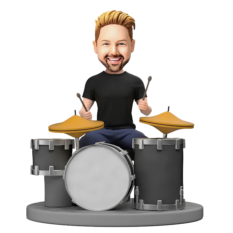 Personalized custom guitar singer bobble head doll