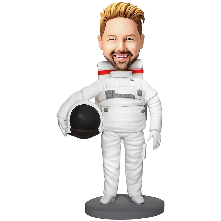 Personalized astronaut bobble head doll