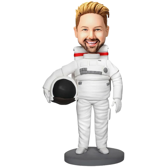 Personalized astronaut bobble head doll