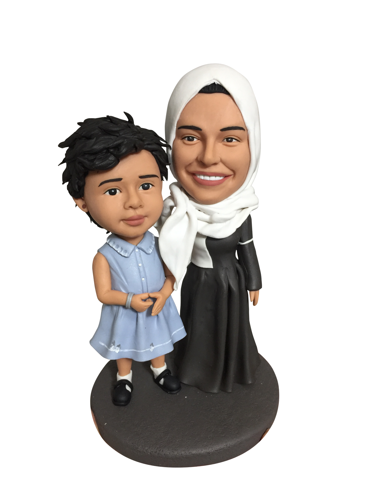 Personalized customized mother daughter bobblehead doll
