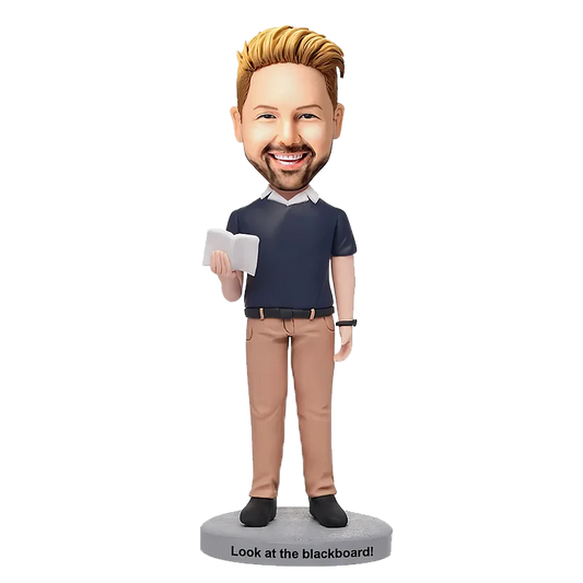 Personalized customized male teacher teaching bobble head doll,Personalized custom bobbleheads, custom 3D statues,custom figure,custom bobble head figurine,custom bobble head figurine