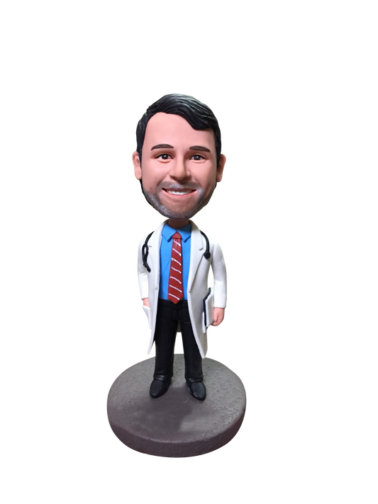 Fully custom doctor bobblehead figurine personalized gifts