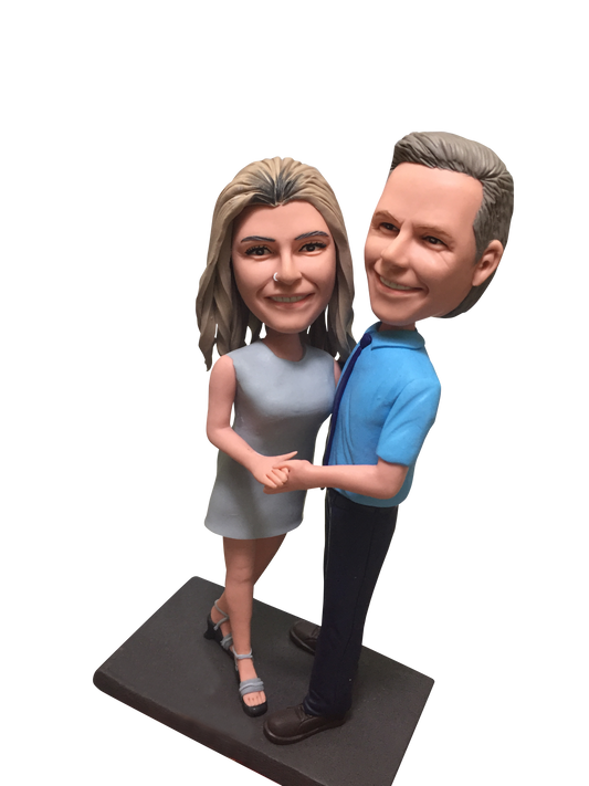 Custom bobbleheads figures from photos 90% accurate,Bobblehead figurine personalized- great gift for wedding,Valentine’s and anniversary,custom bobble head figurines,handmade clay figurines,bobbleheads personalized,custom figure